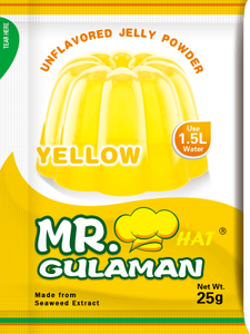 MR HAT GULAMAN UNFLAVORED YELLOW 10X25G (U) - Kitchen Convenience: Ingredients & Supplies Delivery