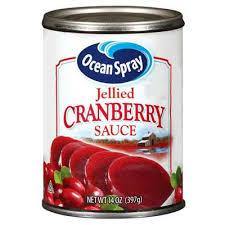 OCEAN SPRAY JELLIED CRANBERRY SAUCE 397G (U) - Kitchen Convenience: Ingredients & Supplies Delivery