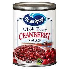 OCEAN SPRAY WHOLE CRANBERRY SAUCE 397G (U) - Kitchen Convenience: Ingredients & Supplies Delivery