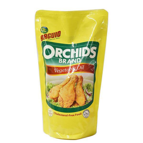 ORCHIDS PURE VEGETABLE OIL STAND UP POUCH 900ML (U) - Kitchen Convenience: Ingredients & Supplies Delivery