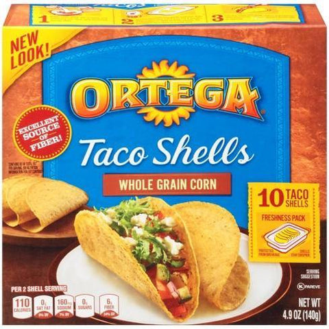 ORTEGA TACO SHELLS WHOLE GRAIN 10'S 140G (U) - Kitchen Convenience: Ingredients & Supplies Delivery