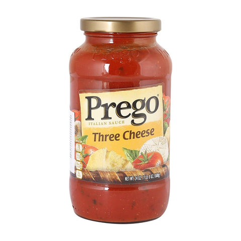 PREGO THREE CHEESE ITALIAN SAUCE 680G (U) - Kitchen Convenience: Ingredients & Supplies Delivery