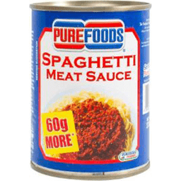 PUREFOODS SPAGHETTI MEAT SAUCE 370G (U) - Kitchen Convenience: Ingredients & Supplies Delivery