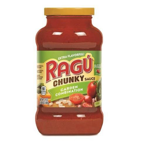 RAGU CHUNKY SAUCE GARDEN COMBINATION 24OZ (U) - Kitchen Convenience: Ingredients & Supplies Delivery
