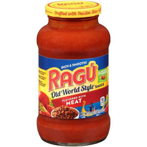 RAGU OLD WORLD STYLE SAUCE WITH MEAT 14OZ (U) - Kitchen Convenience: Ingredients & Supplies Delivery