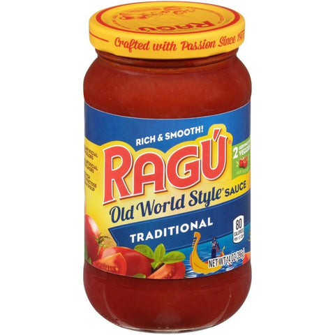 RAGU OLD WORLD STYLE TRADITIONAL RICH AND SMOOTH 14OZ (U) - Kitchen Convenience: Ingredients & Supplies Delivery