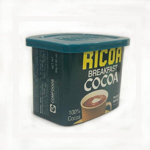 RICOA BREAKFAST COCOA 80G 100% PURE COCOA (TUB) (U) - Kitchen Convenience: Ingredients & Supplies Delivery
