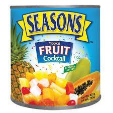 SEASONS TROPICAL FRUIT COCKTAIL 432G (U) - Kitchen Convenience: Ingredients & Supplies Delivery