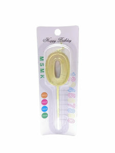 SL0147 SOLID NUMBER CANDLE GOLD
