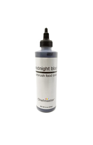 SL014 CM AIRBRUSH COLOR MIDNIGHT BLACK 9OZ "CHEFMASTER" (C)