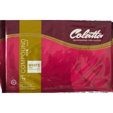 SL0277 COLLATA WHITE CHOCOLATE COMPOUND 1KG (C)