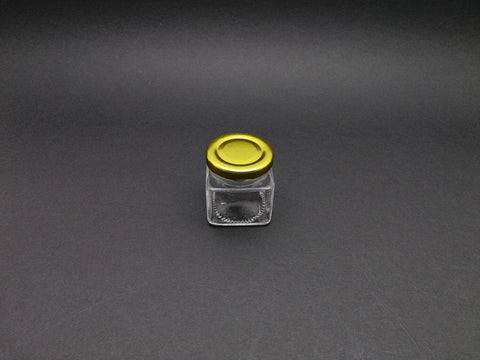 SL0355 GLASS JAR SQUARE 80ML 1PC - Kitchen Convenience: Ingredients & Supplies Delivery