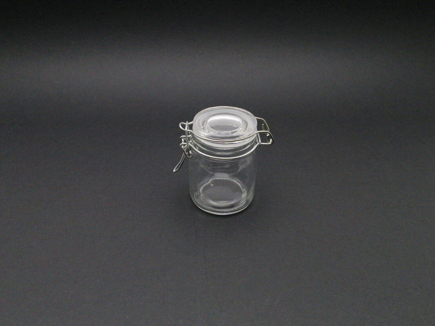 SL0355 ROUND GLASS 160ML W/ LOCK 1PC - Kitchen Convenience: Ingredients & Supplies Delivery