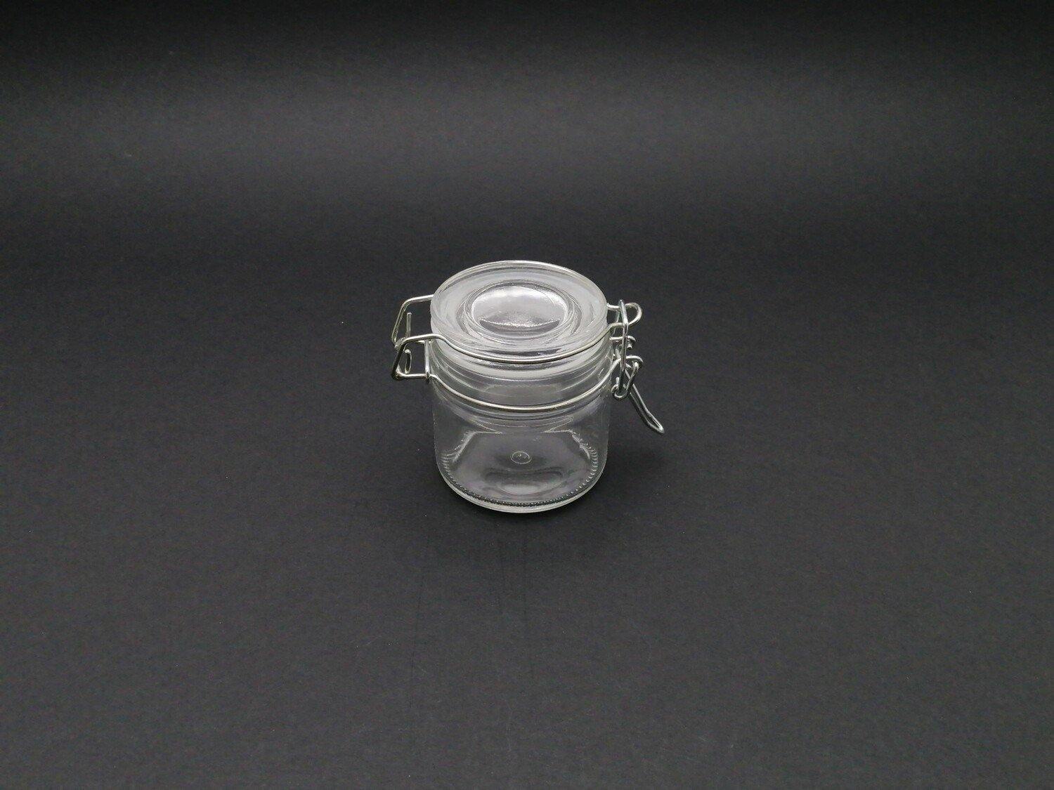 SL0355 ROUND GLASS 90ML W/ LOCK 1PC - Kitchen Convenience: Ingredients & Supplies Delivery