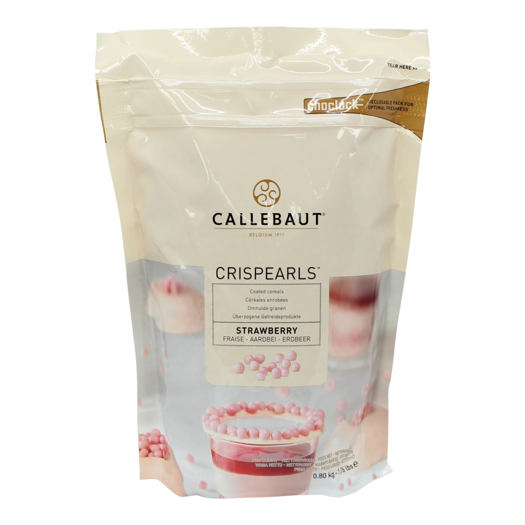 SL095 CALLEBAUT CRISPEARLS STRAWBERRY (C) - Kitchen Convenience: Ingredients & Supplies Delivery