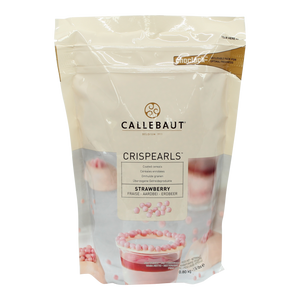 SL095 CALLEBAUT CRISPEARLS STRAWBERRY (C) - Kitchen Convenience: Ingredients & Supplies Delivery