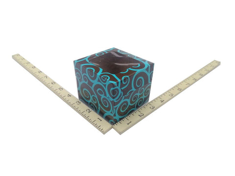 SOLO CUPCAKE BOX BLUE CHOCOLATE 20`S 3 x 3 - Kitchen Convenience: Ingredients & Supplies Delivery