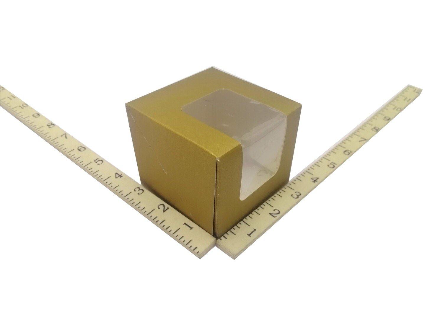 SOLO CUPCAKE BOX GOLD C7 20`S (PFBOX) 3 x 3 - Kitchen Convenience: Ingredients & Supplies Delivery