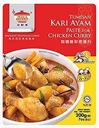 TEAN'S GOURMET TUMISAN KARI AYAM PASTE FOR CHICKEN CURRY 200G (U) - Kitchen Convenience: Ingredients & Supplies Delivery