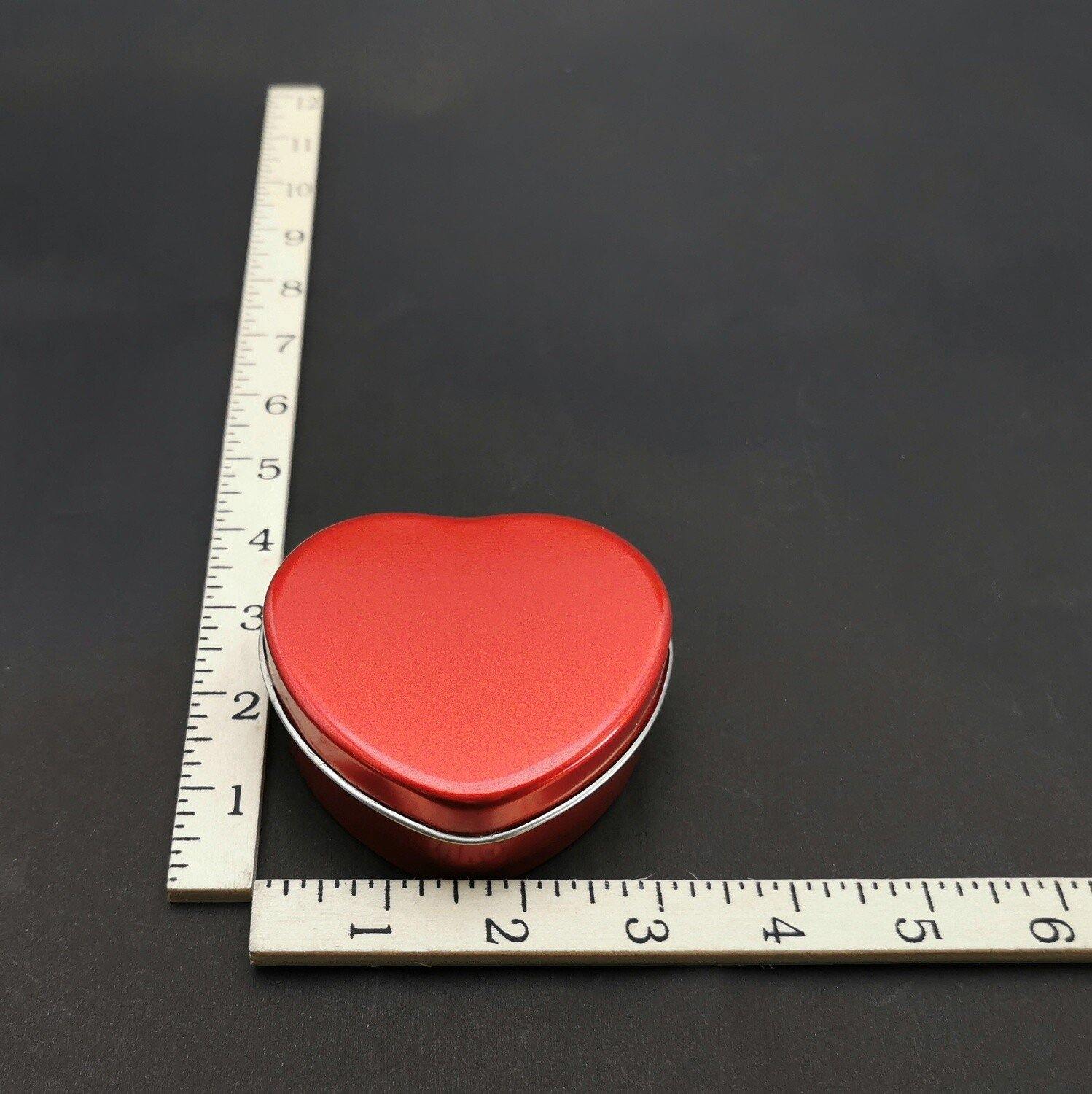 TINCAN RED SMALL HEART (3.5") - Kitchen Convenience: Ingredients & Supplies Delivery