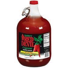 TRAPPEY'S RED DEVIL CAYENNE PEPPER SAUCE 1 GAL (U) - Kitchen Convenience: Ingredients & Supplies Delivery