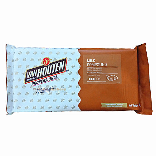 VAN HOUTEN MILK COMPOUND BLOCK (CMB1401) 1KG (C)