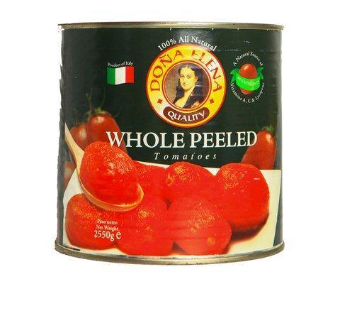 DONA ELENA WHOLE PEELED TOMATOES 2550G (U) - Kitchen Convenience: Ingredients & Supplies Delivery