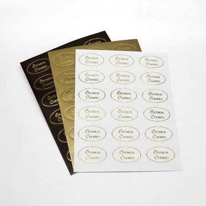 ⅞” x 1⅜” Oatmeal Cookies Sticker- 180'S - Kitchen Convenience: Ingredients & Supplies Delivery